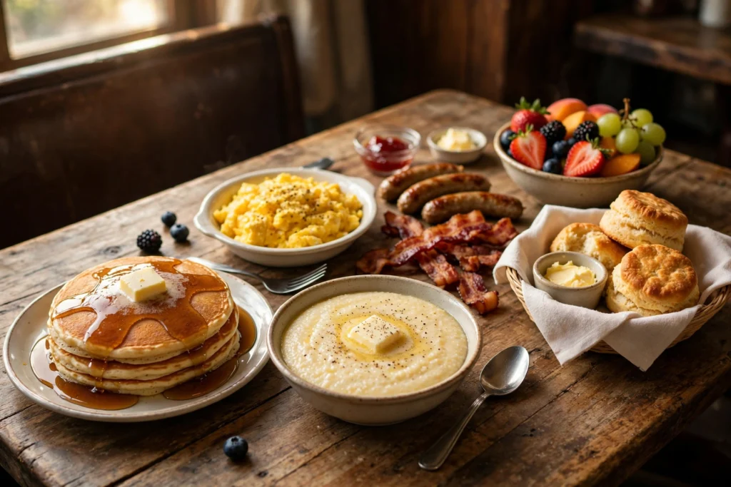 Cracker Barrel breakfast menu and prices: full country breakfast table