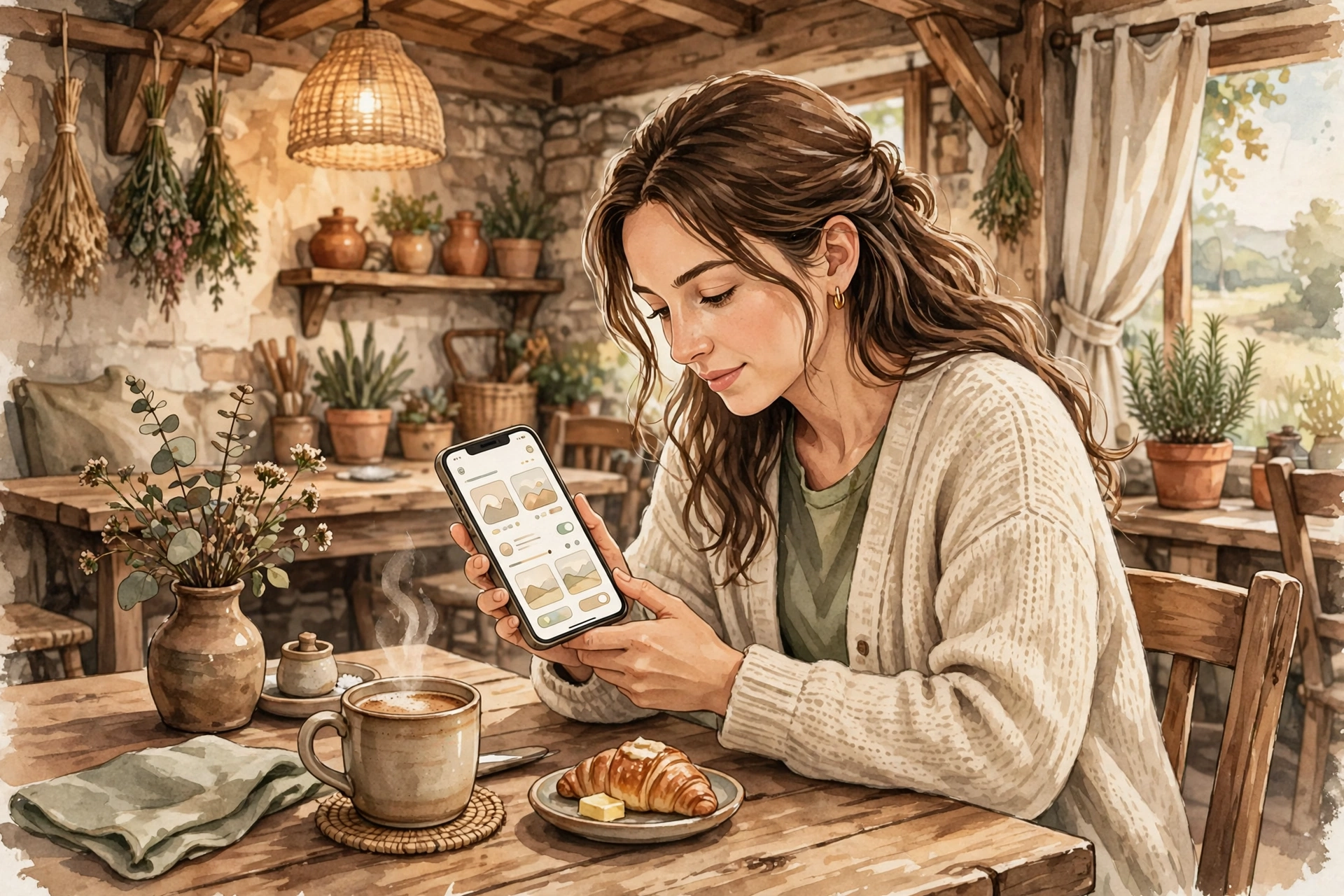 joining a restaurant rewards program on a phone